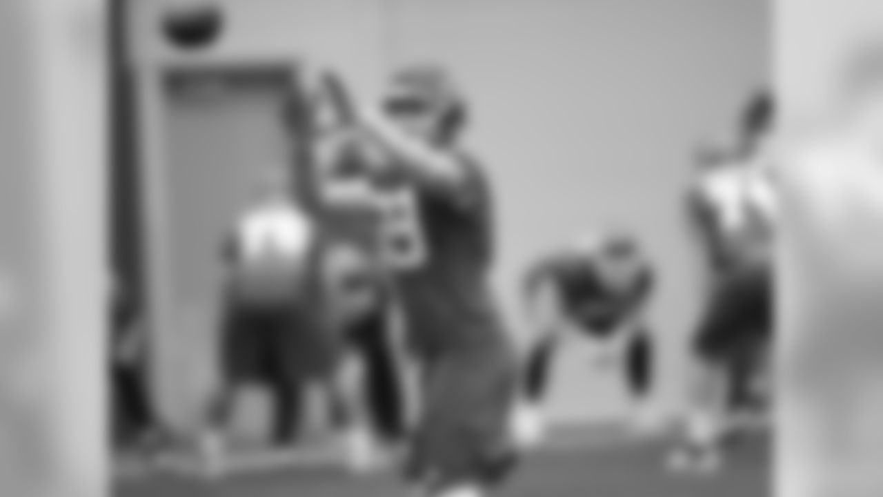 Kansas City Chiefs practice in the indoor facility on Wednesday before their Sunday Night Game vs the Broncos