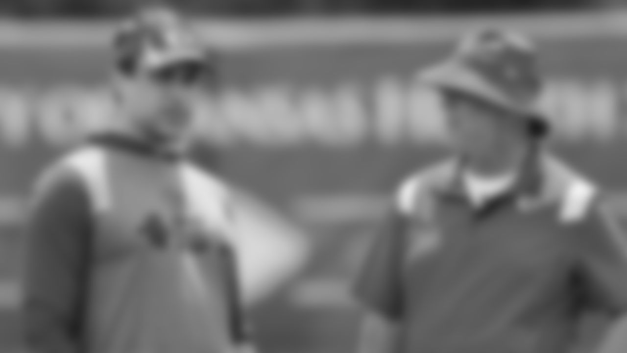 Kansas City Chiefs General Manager Brett Veach & Head Athletic Trainer Rick Burkholder at Day 1 of OTAs on Monday, May 22, 2023 in Kansas City, MO.