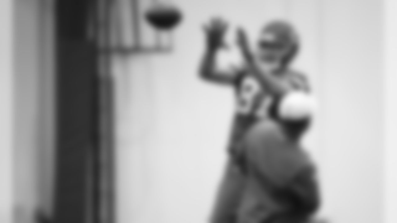 The Kansas City Chiefs practice in preparation for Sundays game against the Minnesota Vikings.