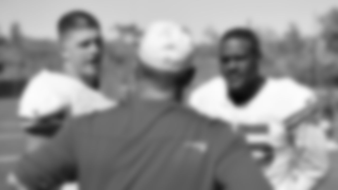Kansas City Chiefs defensive ends George Karlaftis (56) and Frank Clark (55) during practice on Wednesday September 28, 2022.
