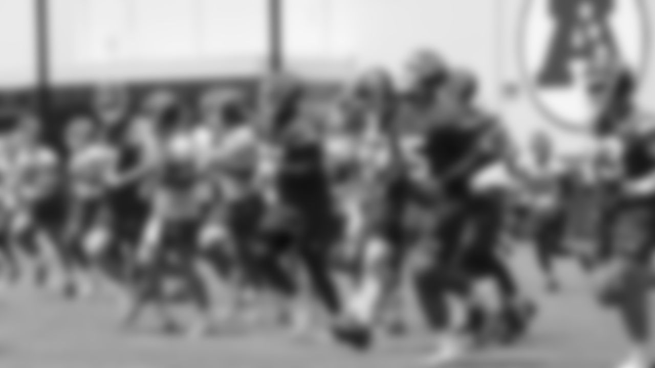 Kansas City Chiefs during day two at Kansas City Chiefs mini camp practice.