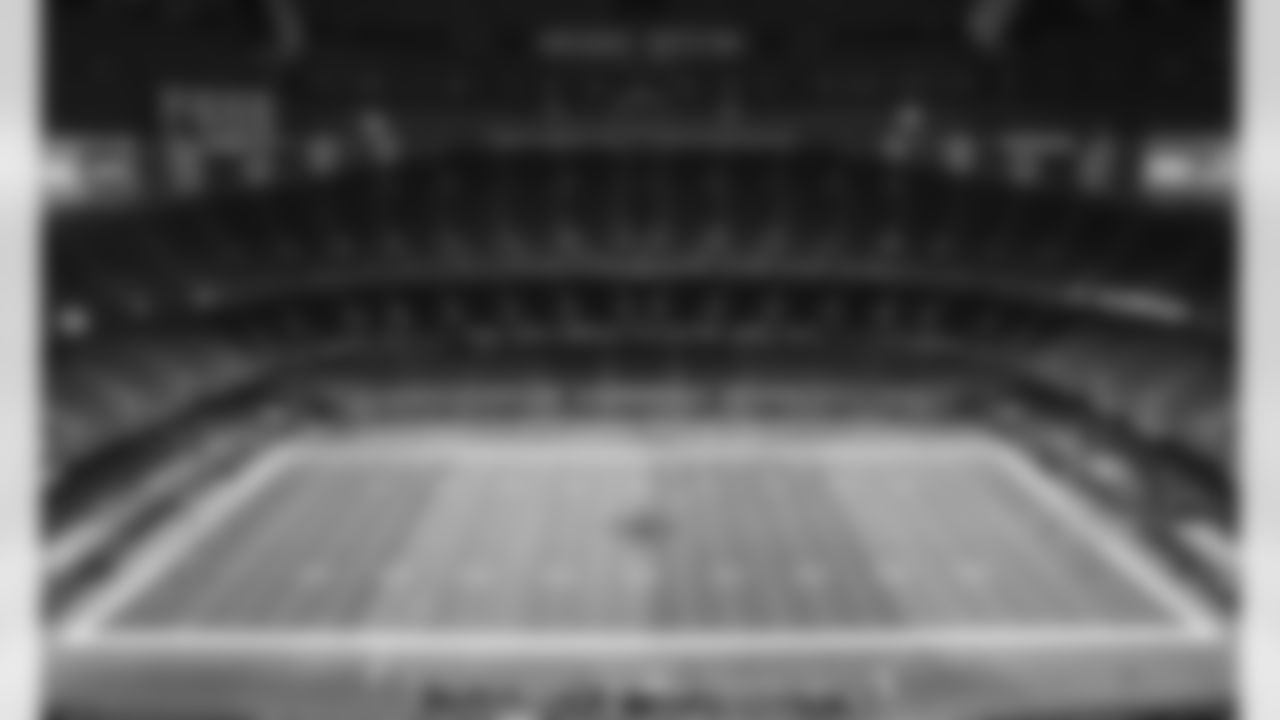 View of Mercedes-Benz Stadium prior to an NFL football game against the New Orleans Saints, Sunday, Dec. 20, 2020 in New Orleans.
