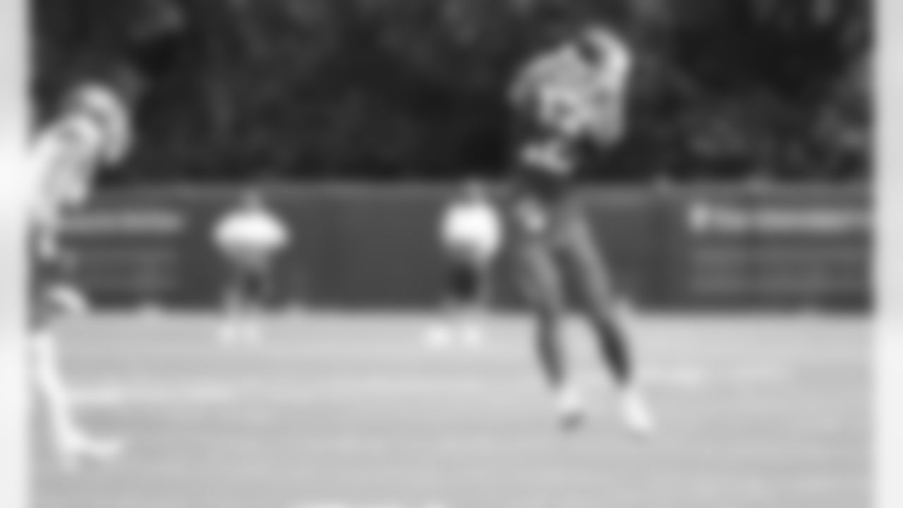 Kansas City Chiefs wide receiver Gehrig Dieter (12) during practice at the University of Kansas Health System Training Complex