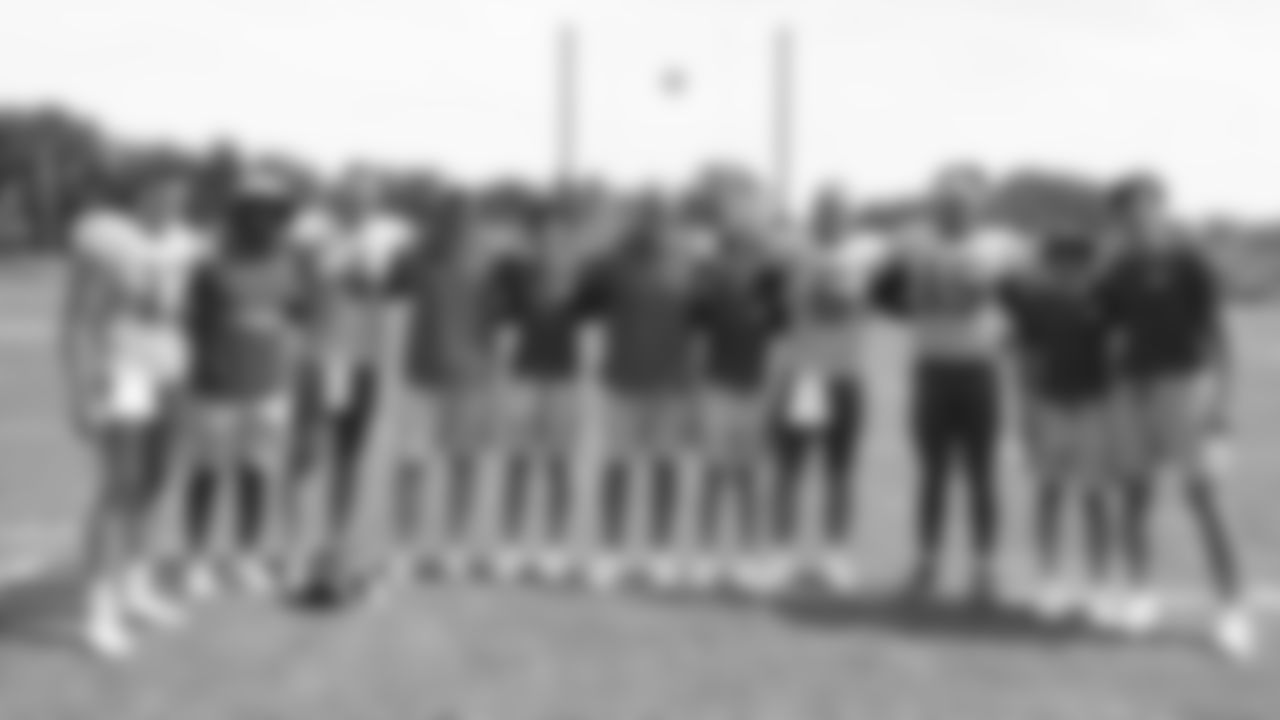 Kansas City Chiefs quarterbacks group during training camp at Missouri Western State University.