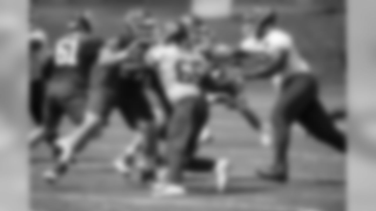 Kansas City Chiefs offensive tackle Mitchell Schwartz (71) during practice on 8/28/18