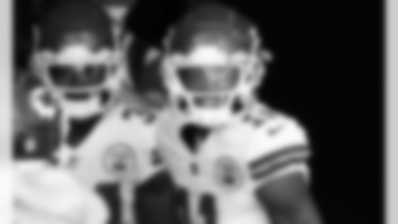Kansas City Chiefs wide receiver Demarcus Robinson (11) prior to an NFL football game against the Tampa Bay Buccaneers at Raymond James Stadium on November 29, 2020.