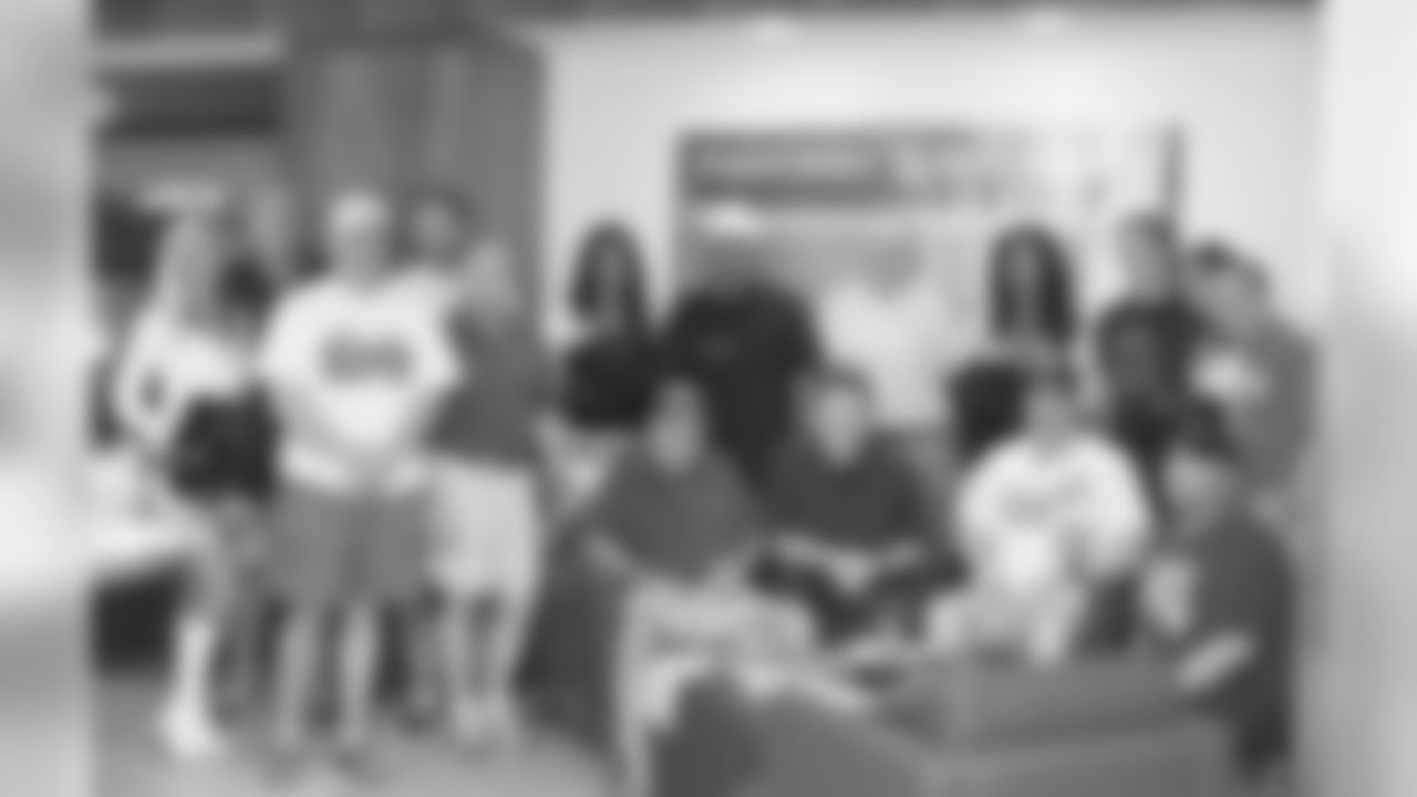 Local fans brought out their leagues to have a draft day party at the Arrowhead Stadium suites.