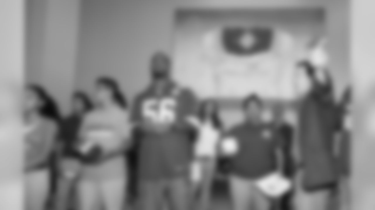 Students from Alta Vista visited Arrowhead Tuesday morning to view the Chiefs' art collection and spend time with a few players.