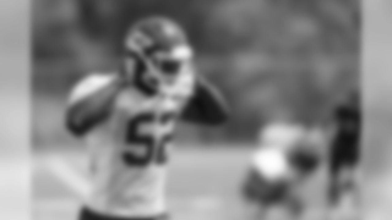 Kansas City Chiefs linebacker Othra Peters (52) during practice on 8/28/18