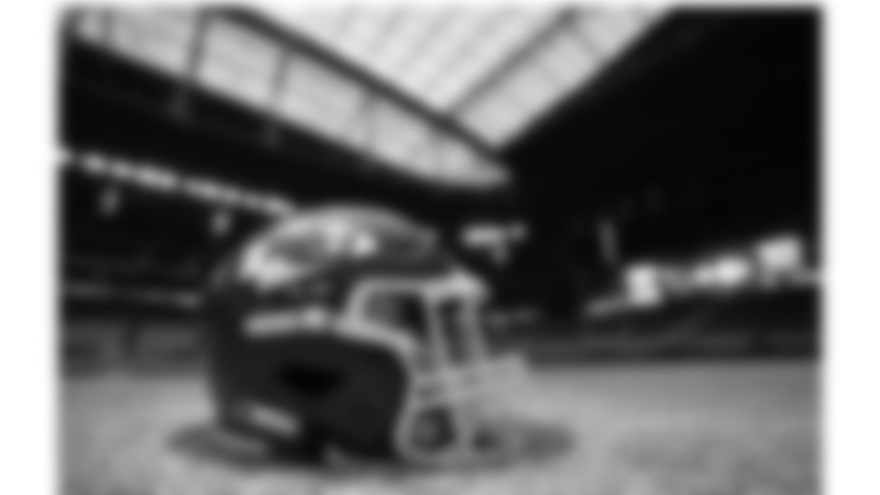 Kansas City Chiefs helmet at State Farm Stadium prior to the Chiefs preseason Week 2 matchup against the Arizona Cardinals on Saturday, August 19, 2023.