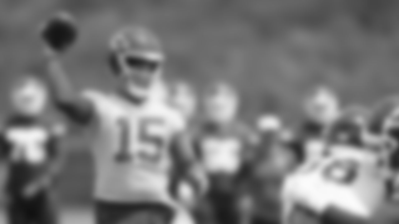 Kansas City Chiefs quarterback Patrick Mahomes (15) at day 6 of OTAs on Thursday, June 1, 2023 in Kansas City, MO.