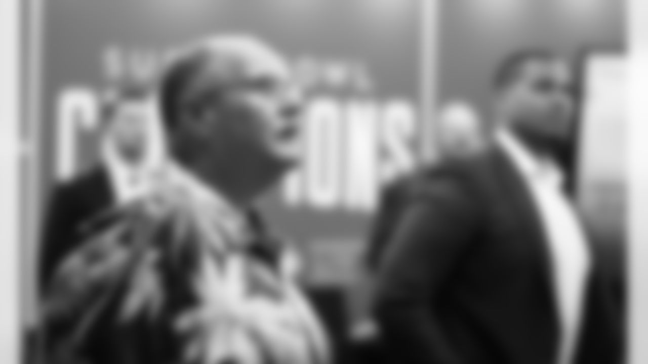 Kansas City Chiefs Head Coach Andy Reid in the Chiefs Draft Room on the second night of the NFL Draft.