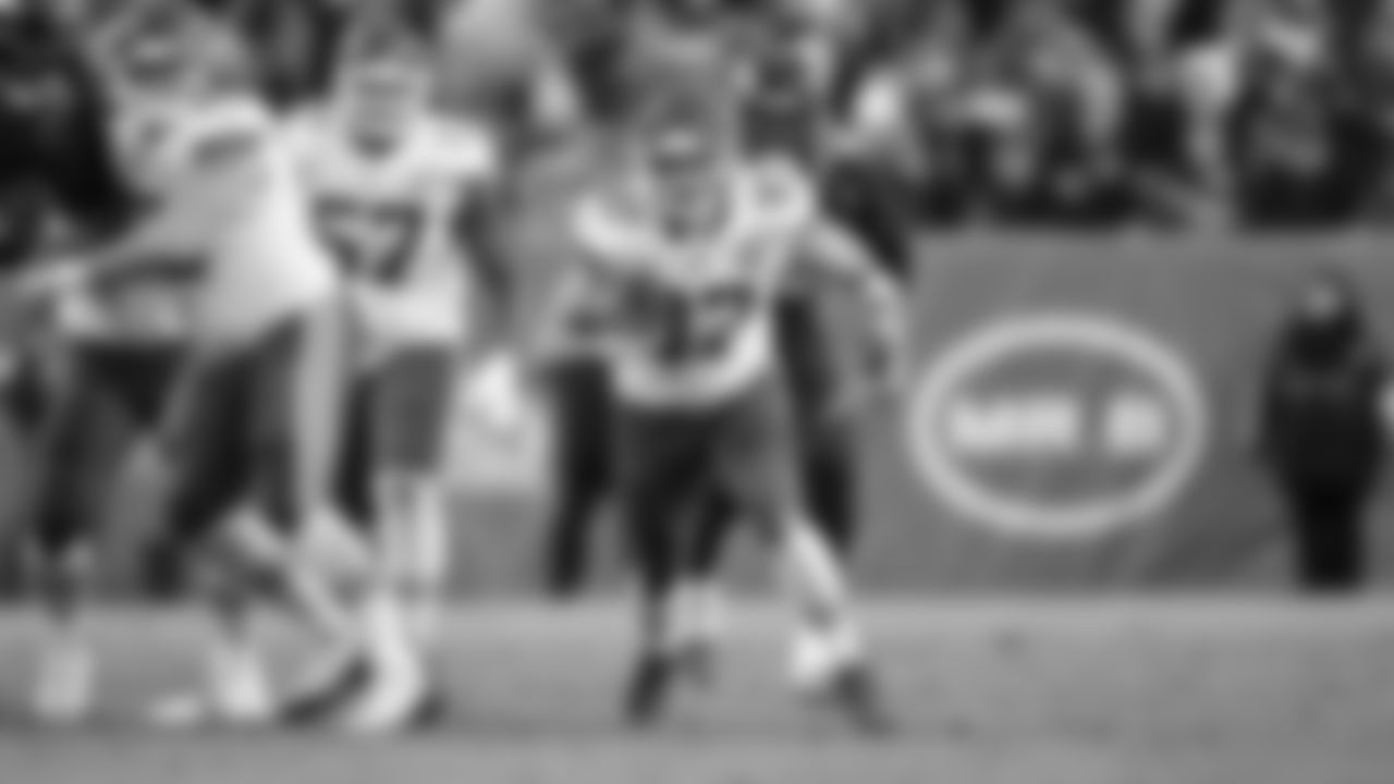 Kansas City Chiefs tight end Travis Kelce (87) during an NFL football game against the Denver Broncos on Saturday, January 8, 2021 in Denver.