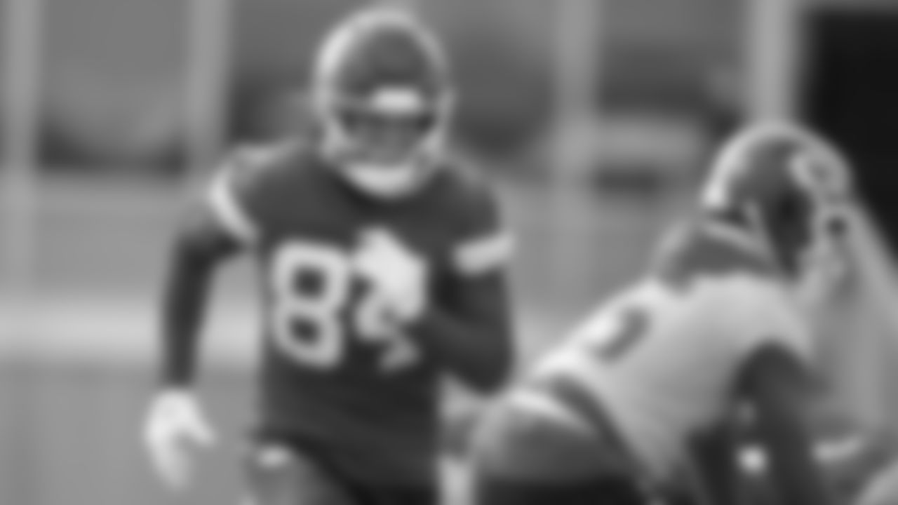 Kansas City Chiefs wide receiver Justin Watson (84) in action during practice on Thursday, December 1, 2022.