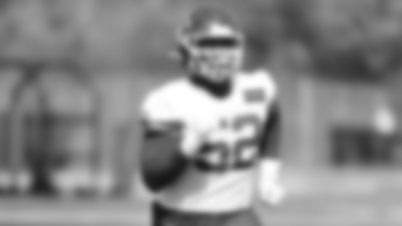 Kansas City Chiefs Linebacker Demone Harris (52) during practice at The University of Kansas Health System Training complex.