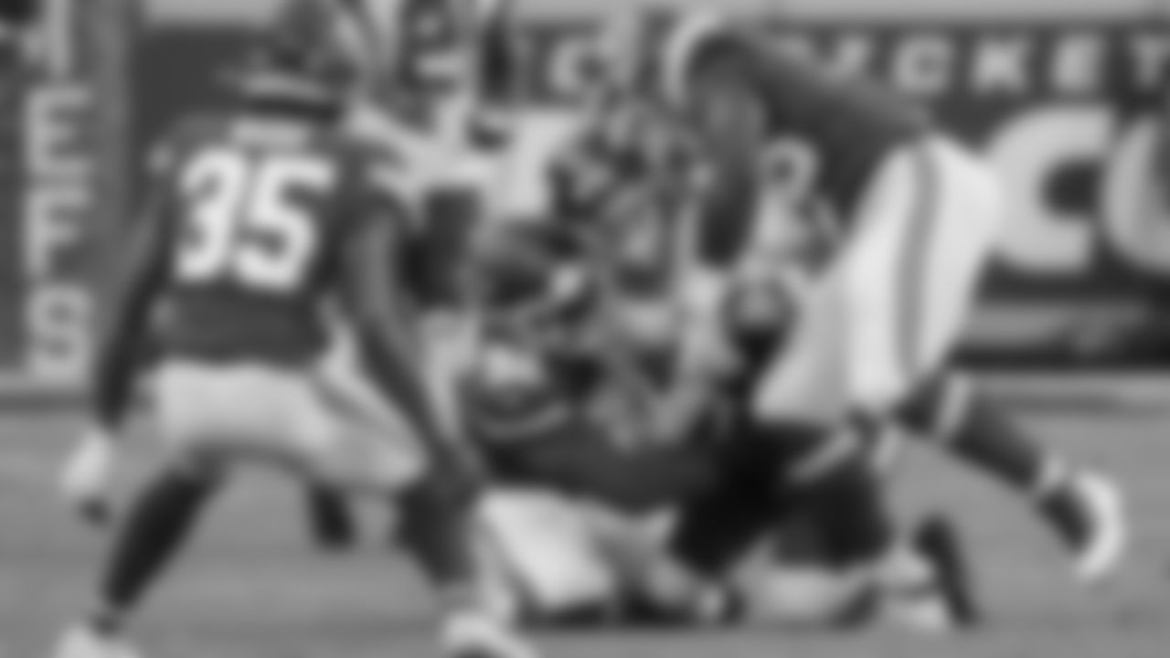 Kansas City Chiefs Linebacker Tanoh Kpassagnon (92) and Defensive tackle Tershawn Wharton (98) sack Quarterback Sam Darnold (14) during an NFL Football game against the New York Jets, Sunday November 1, 2020.