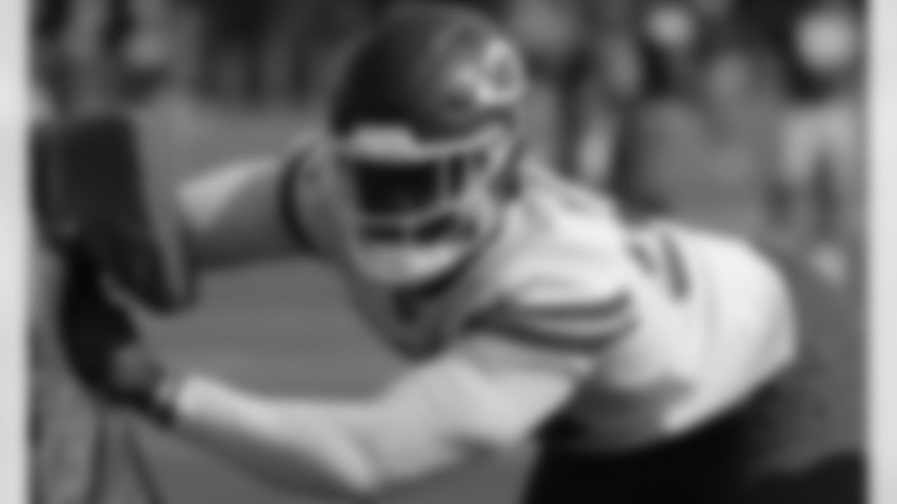 Kansas City Chiefs defensive end Joshua Kaindoh (59) during rookie training camp at Missouri Western State University.