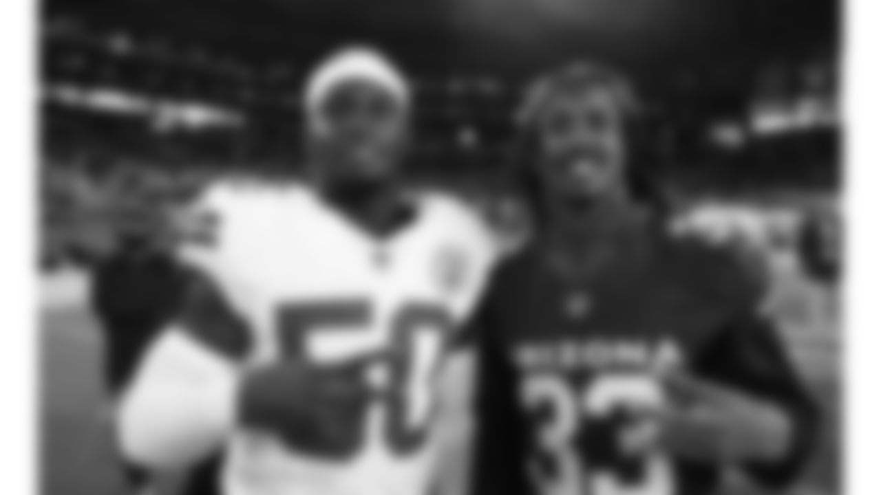 Kansas City Chiefs linebacker Willie Gay Jr. (50) during post game of the Chiefs preseason Week 2 matchup against the Arizona Cardinals on Saturday, August 19, 2023.