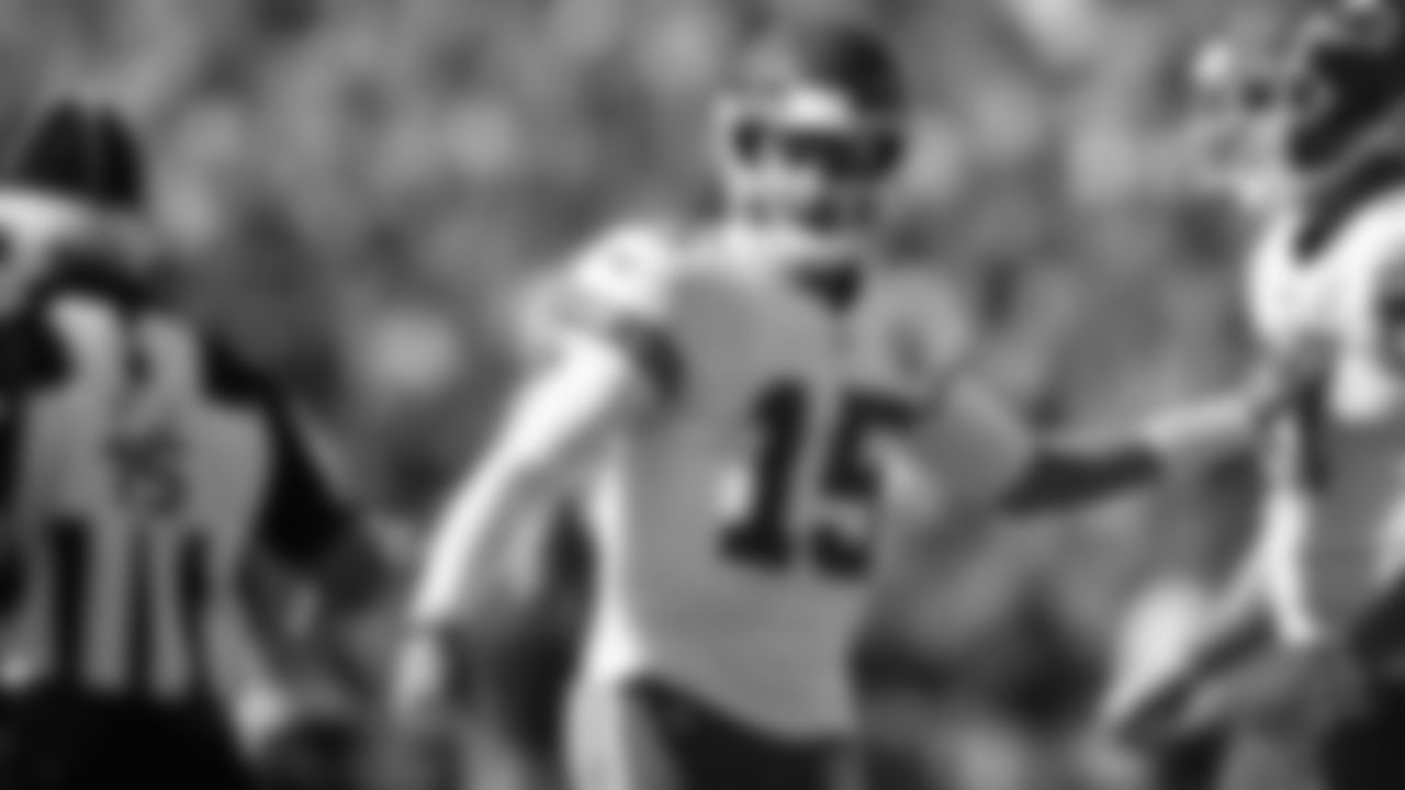 Kansas City Chiefs quarterback Patrick Mahomes (15) during an NFL football game against the Tennessee Titans at Nissan Stadium, Sunday, October 24, 2021 in Nashville