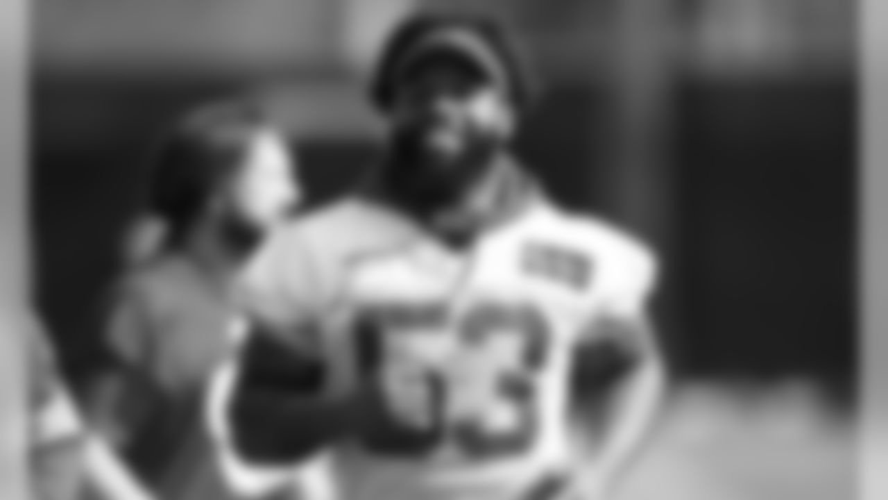 Kansas City Chiefs Linebacker Anthony Hitchens (53) during the Wednesday practice at the Miami Dolphins Training Facility on January 29, 2020.