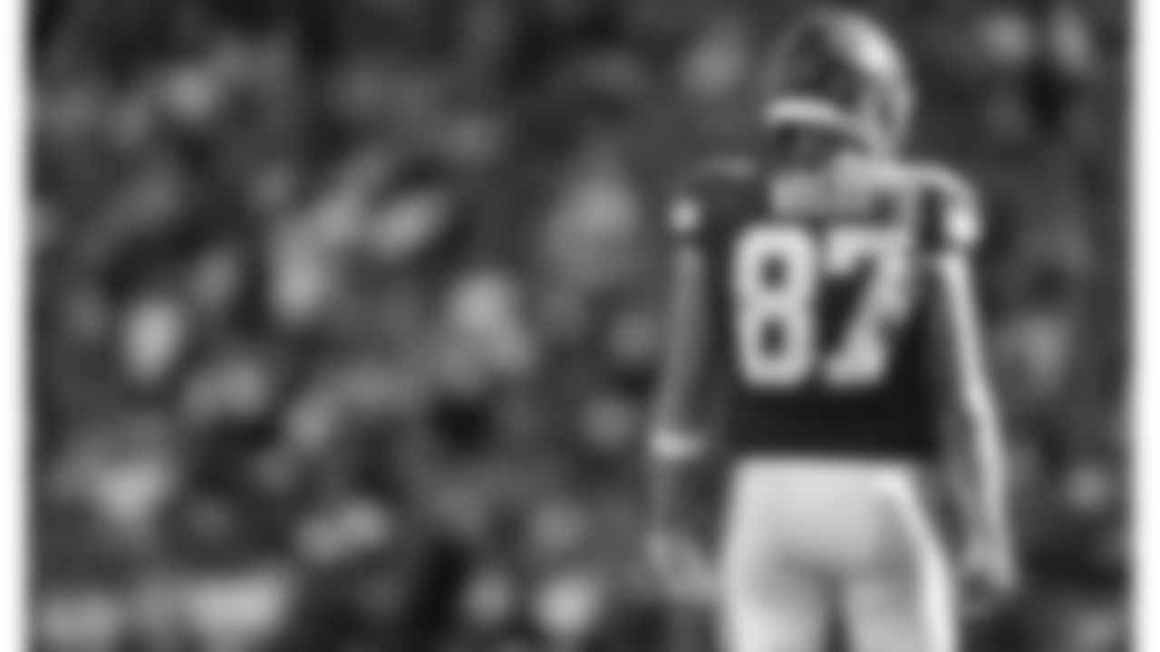 Kansas City Chiefs tight end Travis Kelce (87) during the regular season Week 3 NFL Football Game on Sunday, September 24, 2023 at GEHA Field at Arrowhead Stadium.