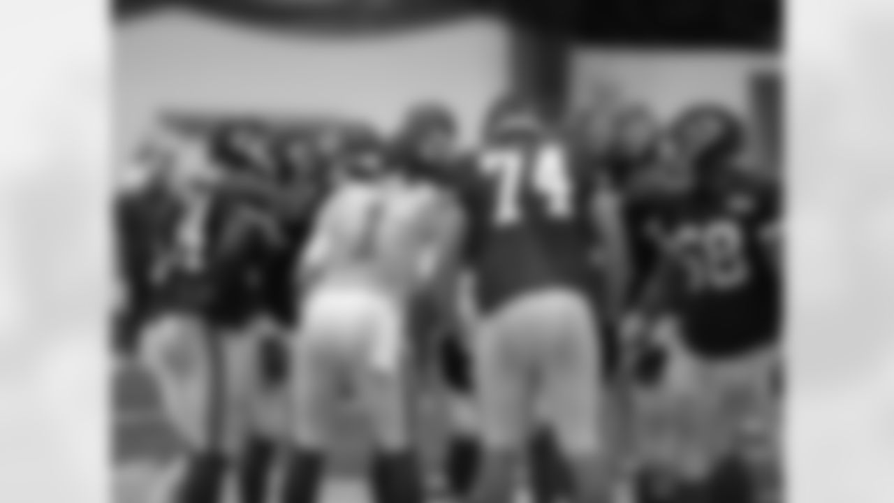 Kansas City Chiefs quarterback Nick Foles (1) in the huddle at practice on the sixth day of training camp on Mosaic Life Care Field at the campus of Missouri Western State University on Friday, August 5, 2016.