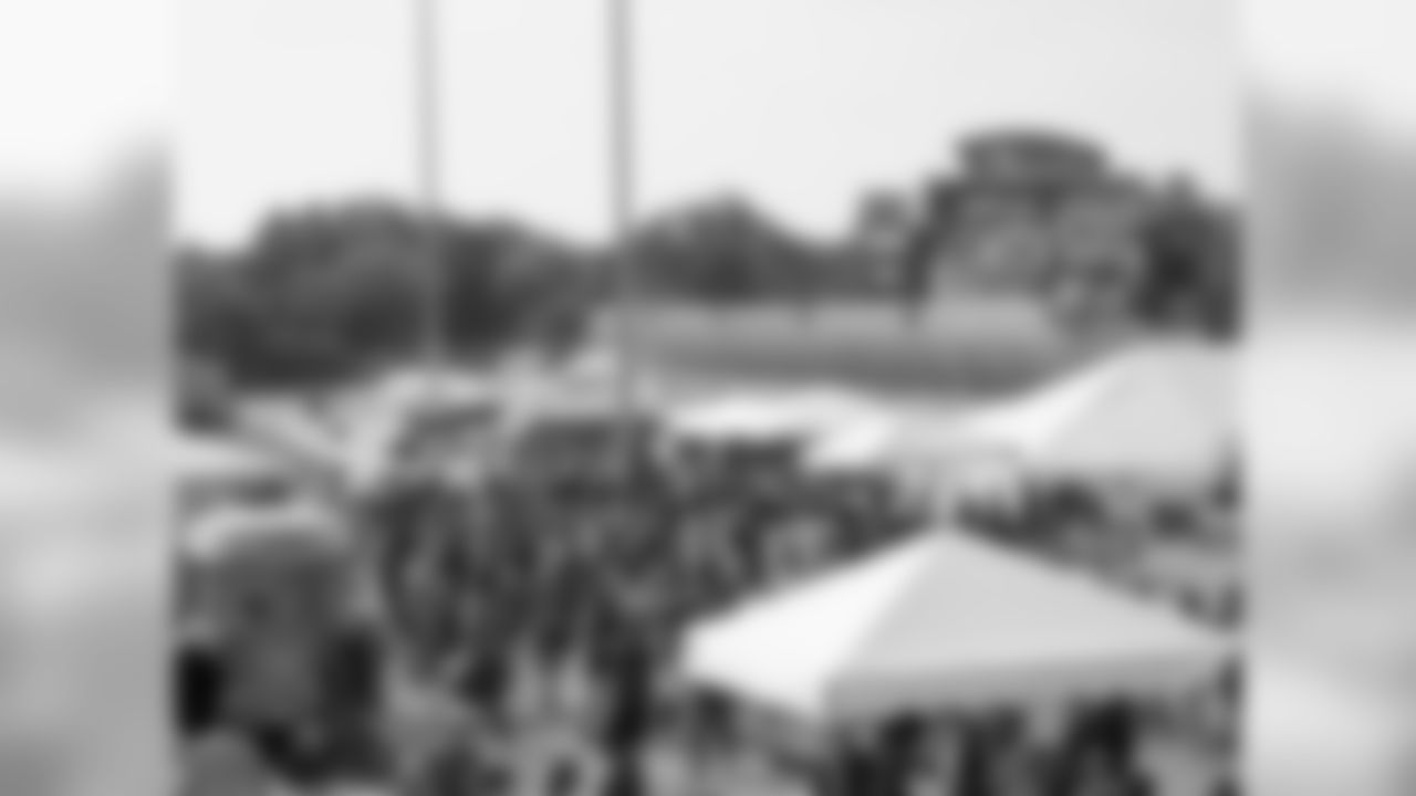 The fans section on 8/4/18 at Chiefs Training Camp at Missouri Western State University in St. Joseph, Missouri.