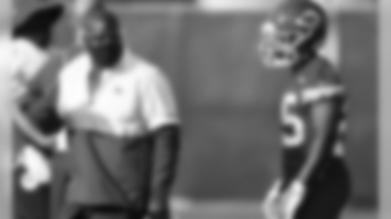 Kansas City Chiefs Offensive Coordinator Eric Bieniemy during practice on Thursday at The University Of Kansas Training Facility on August 7, 2020.