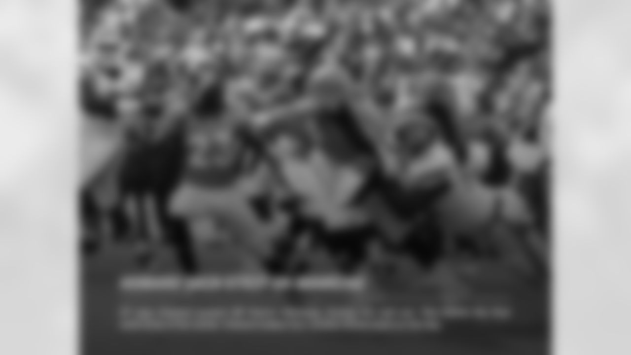 HOWARD SACK-STRIP ON MANNING: DT Jaye Howard sacked QB Peyton Manning, forcing the ball out. This marks the first sack-strip of his career. Howard added four tackles (three solo) on the day.