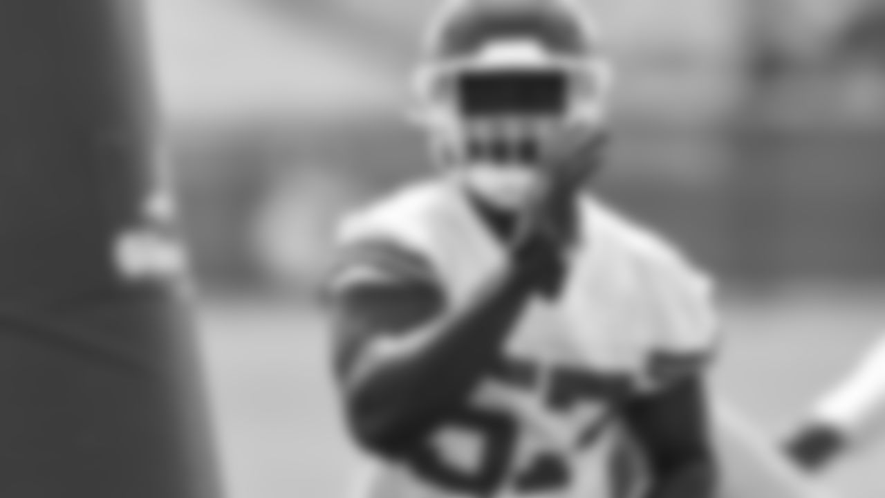 Kansas City Chiefs defensive end Truman Jones (57) at day 4 of OTAs on Tuesday, May 30, 2023 in Kansas City, MO.