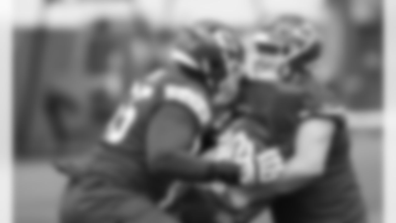 OL Trey Smith (65) during practice at the first day at Chiefs rookie mini camp.
