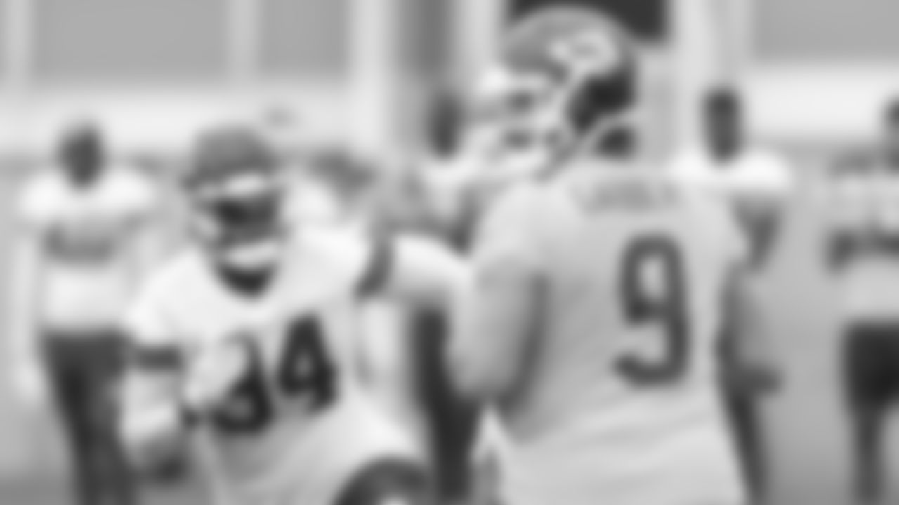 Kansas City Chiefs defensive end Malik Herring (94) rushes the quarterback during preseason practice on Tuesday, August 22, 2023 in Kansas City, MO.