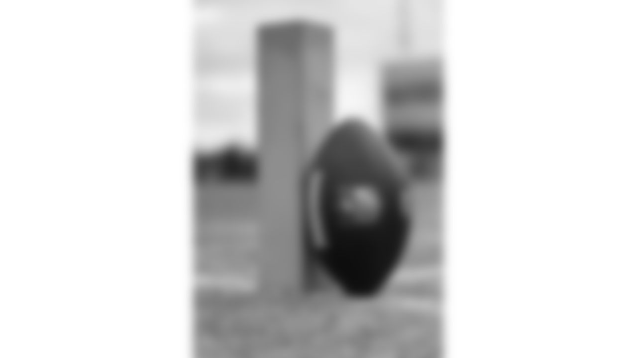 An NFL football during practice on Thursday, November 17, 2022.