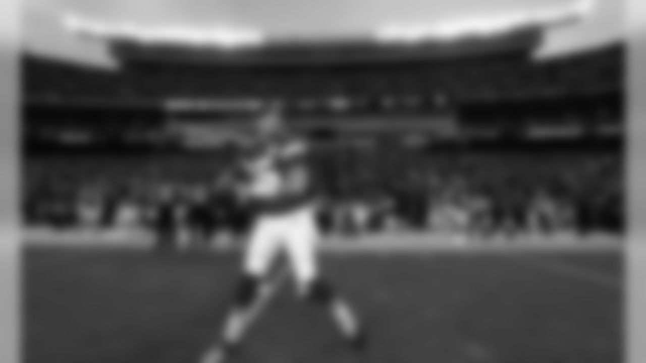 Kansas City Chiefs Quarterback Patrick Mahomes (15) prior to the game between the Kansas City Chiefs and Oakland Raiders at Arrowhead Stadium on December 1, 2019.