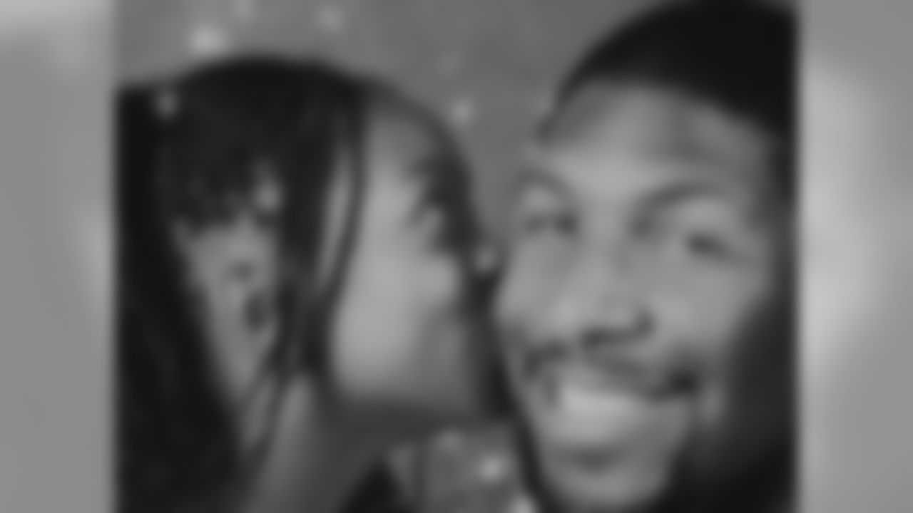 Chiefs LB Akeem Jordan with 11-year-old daughter Aaliyah