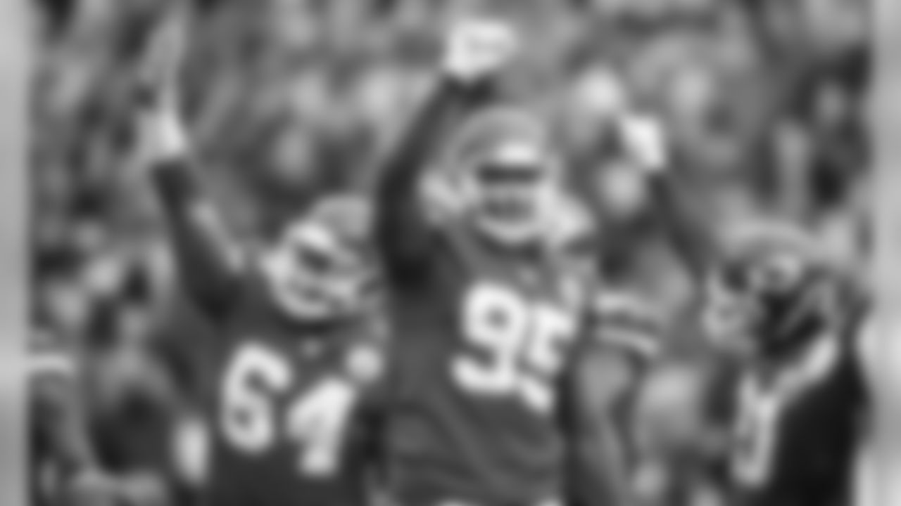 Kansas City Chiefs Defensive Tackle Chris Jones (95) during the game between the Kansas City Chiefs and the Los Angeles Chargers at Arrowhead Stadium.