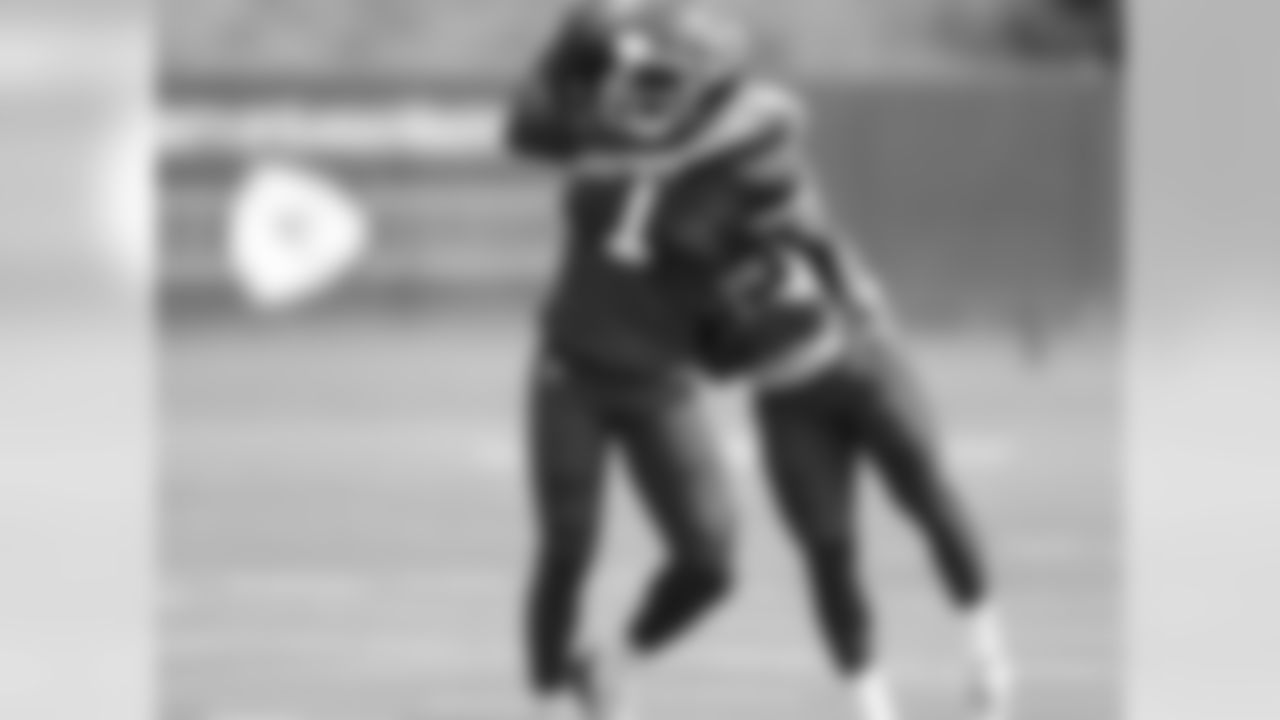 Kansas City Chiefs wide receiver Byron Pringle (1) during practice on August 21, 2018