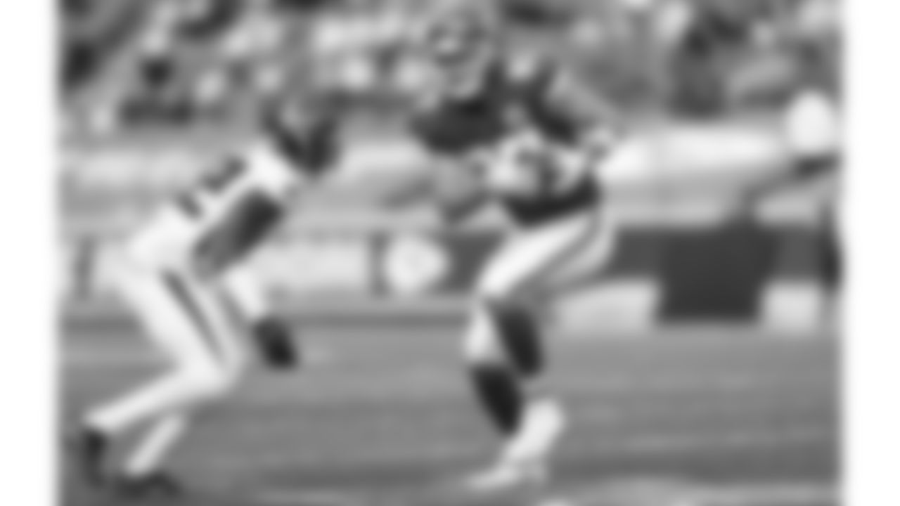 Kansas City Chiefs Tight End Travis Kelce (87) runs with the ball after a catch during an NFL Football game against the Atlanta Falcons, Sunday December 27, 2020 in Kansas City.