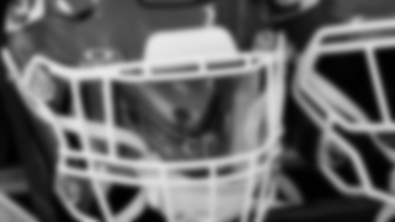 Kansas City Chiefs helmet prior to the week seven NFL football game against the Los Angeles Chargers, October 22, 2023 in Kansas City.