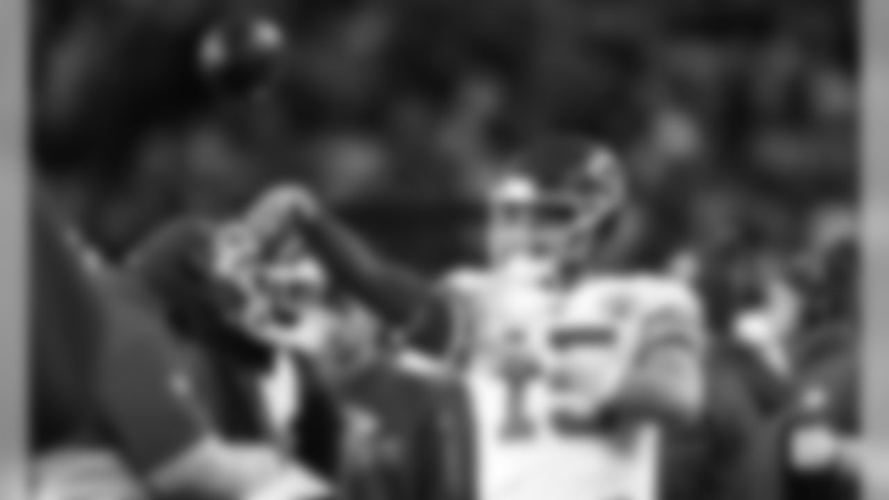 Kansas City Chiefs Quarterback Patrick Mahomes (15) during the game between the Kansas City Chiefs and the New England Patriots on December 8, 2019.