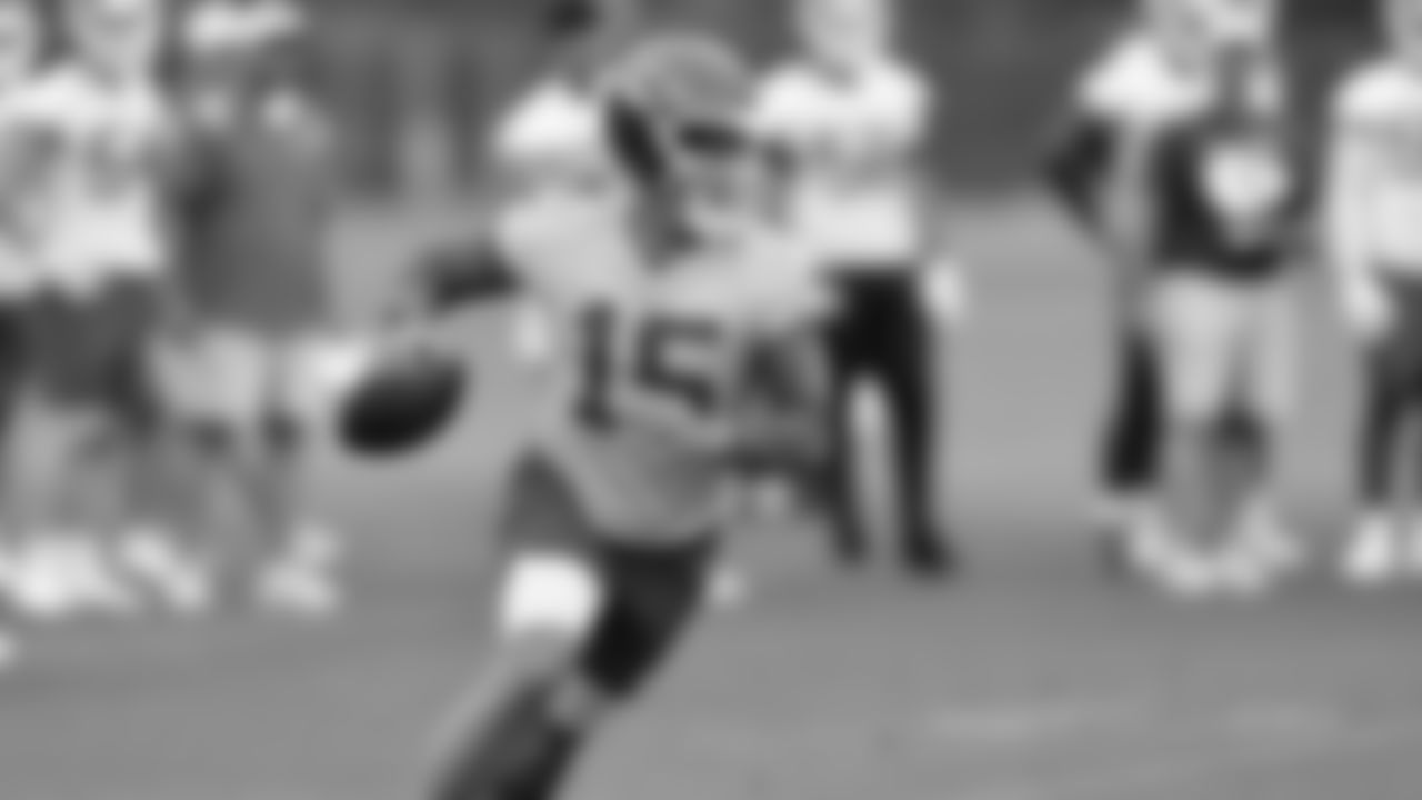 Kansas City Chiefs quarterback Patrick Mahomes (15) at day 5 of OTAs on Wednesday, May 31, 2023 in Kansas City, MO.