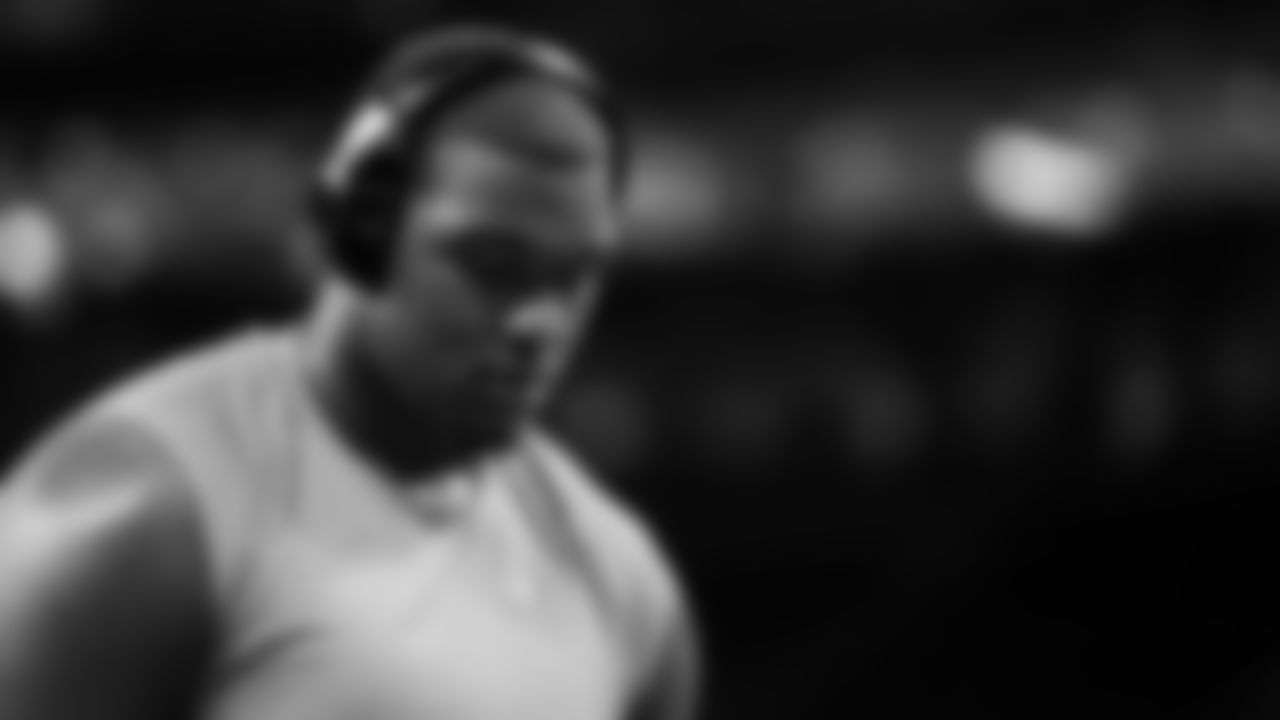 Kansas City Chiefs player during pregame warmups at the Chiefs preseason Week 1 matchup against the New Orleans Saints on Sunday, August 13, 2023.