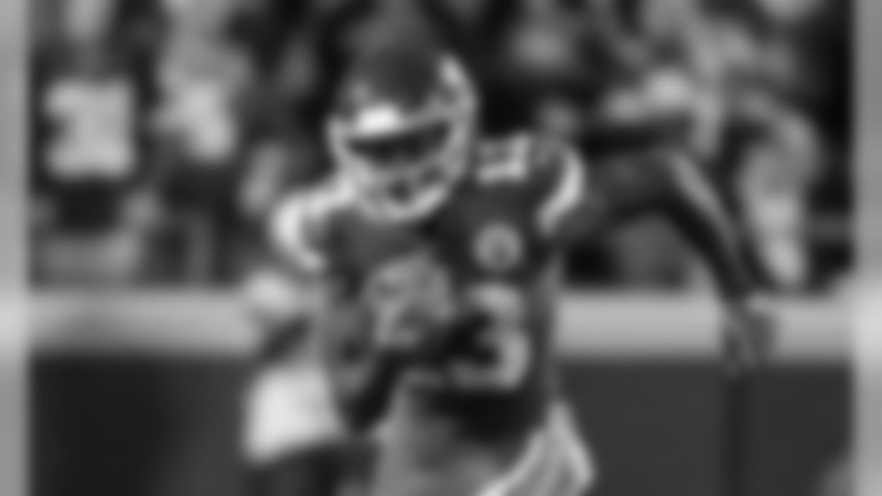 Kansas City Chiefs wide receiver Byron Pringle (13) during the Sunday Night Football game between the Kansas City Chiefs and the Indianapolis Colts at Arrowhead Stadium on October 6, 2019.
