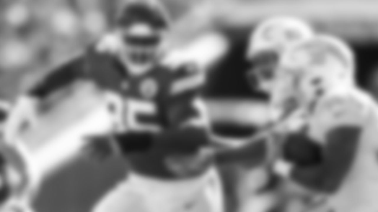 Kansas City Chiefs defensive end Chris Jones (95) during an NFL football game against the Los Angeles Chargers, Sunday, September 26, 2021 in Kansas City.