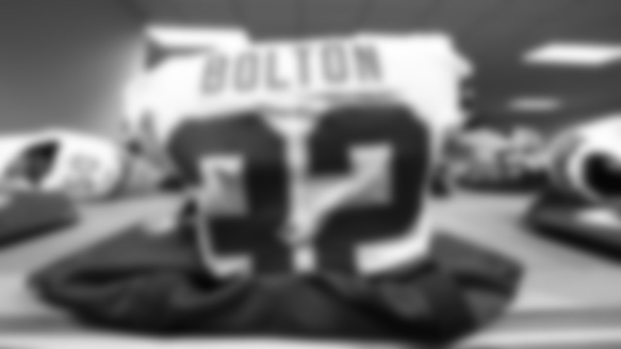 Kansas City Chiefs linebacker Nick Bolton's (32) jersey prior to an NFL football game against the Denver Broncos, Sunday, December 11, 2022 in Denver.
