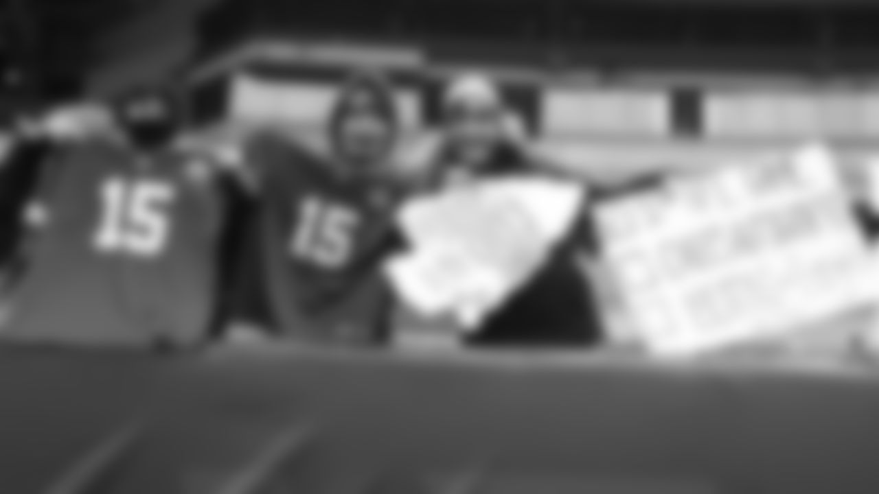 Kansas City Chiefs fans prior to an NFL football game against the Cincinnati Bengals, Sunday, January 2, 2022 in Cincinnati.