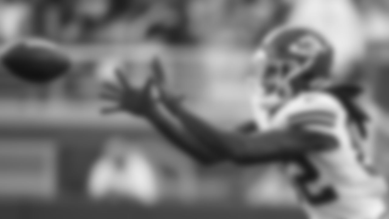 Kansas City Chiefs wide receiver Daurice Fountain (82) during preseason game one against the San Francisco 49ers, Saturday, Aug. 14th, 2021.