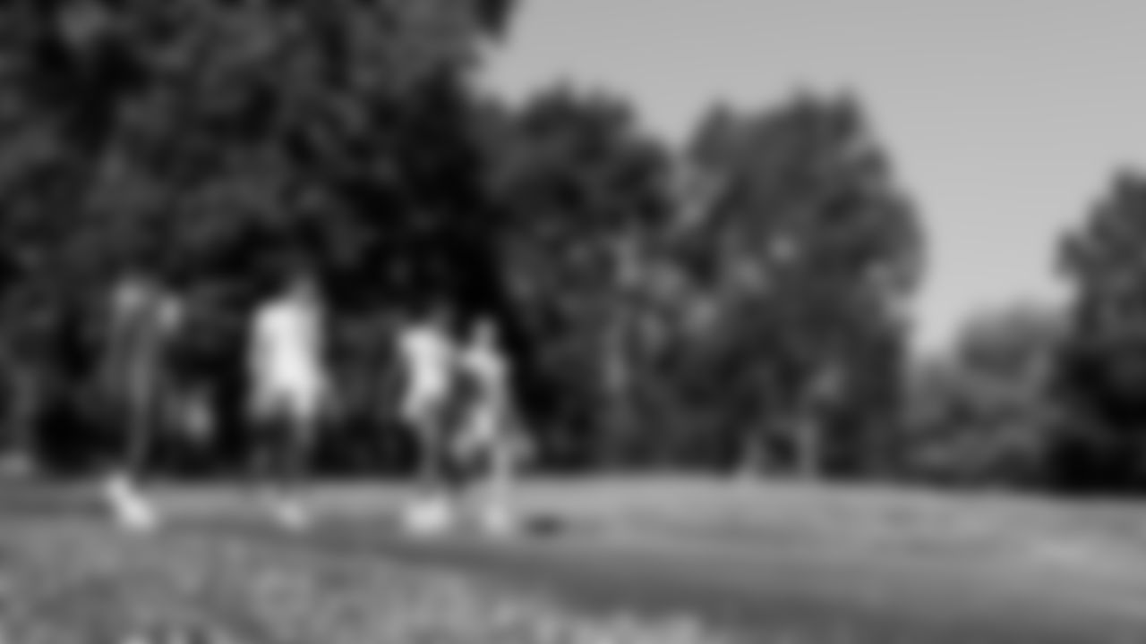 Kansas City Chiefs quarterbacks heading to day two of Kansas City Chiefs pre Training Camp in St. Joseph, MO on Thursday, July 20, 2023.