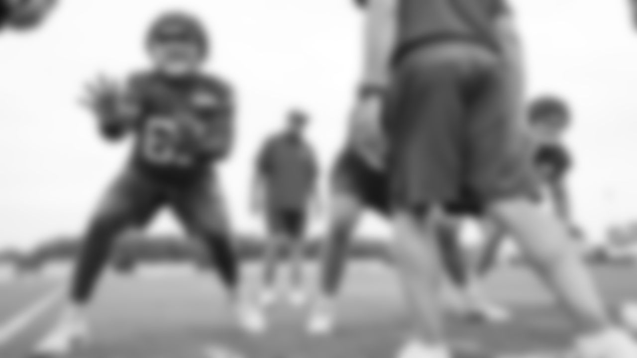 Kansas City Chiefs offensive lineman Jerome Carvin (67) participates in a offensive linemen drill at day three of Kansas City Chiefs pre Training Camp in St. Joseph, MO on Friday, July 21, 2023.
