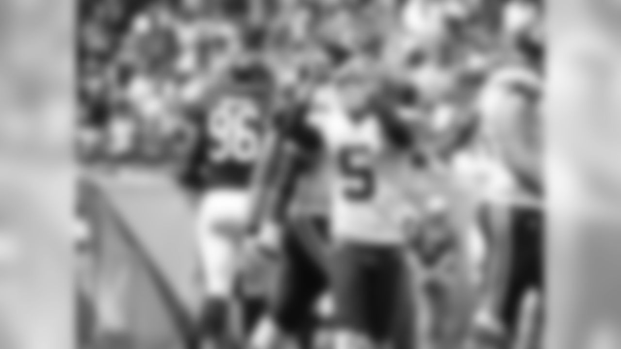 Kansas City Chiefs place kicker Cairo Santos (5) points up to the sky after making a field goal during the first half of the preseason game against the Chicago Bears, Saturday, August 27, 2016, in Chicago, Illinois.